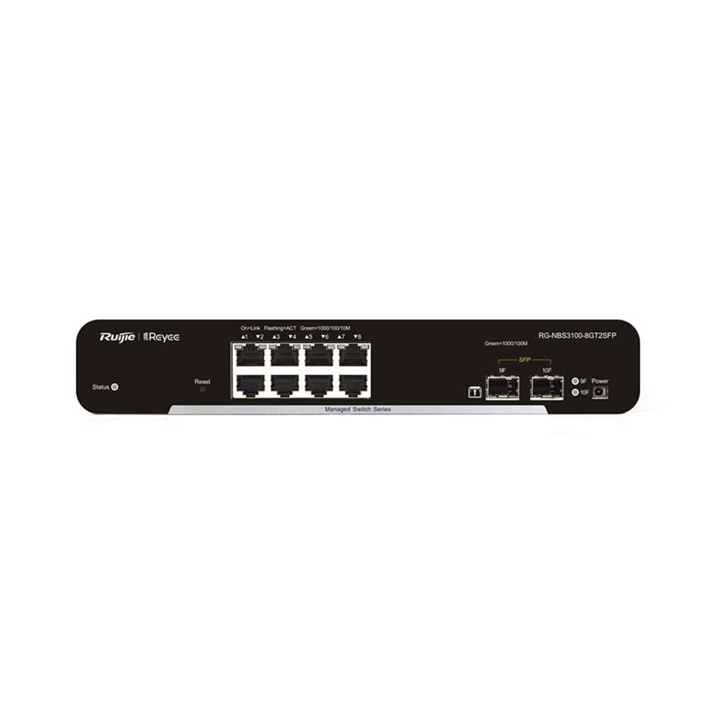 RG-NBS3100-8GT2SFP-P 8 x 10/100/1000 Base-T PoE/PoE+ Port | 2 x SFP Switch