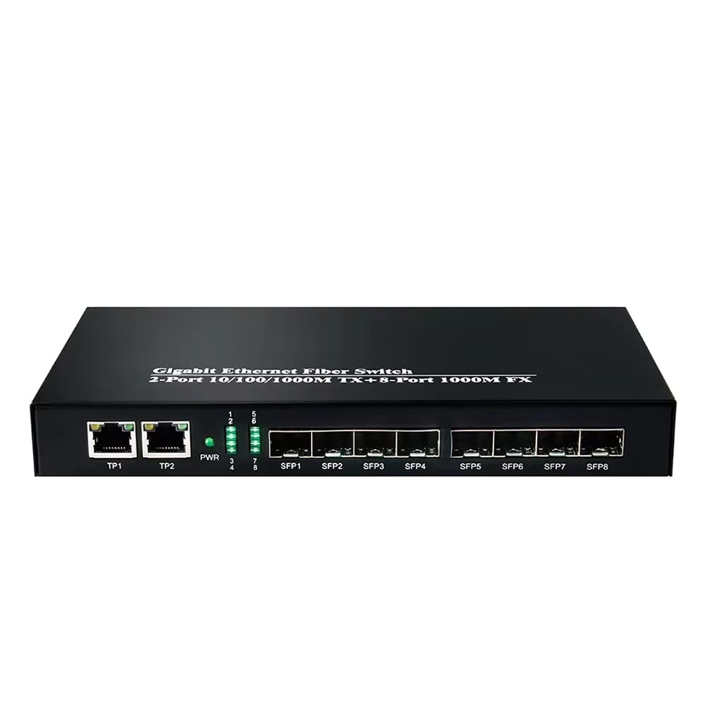 ODS-8S2P 8 Port Sfp + 2 Port Bakır Gigabit Switch