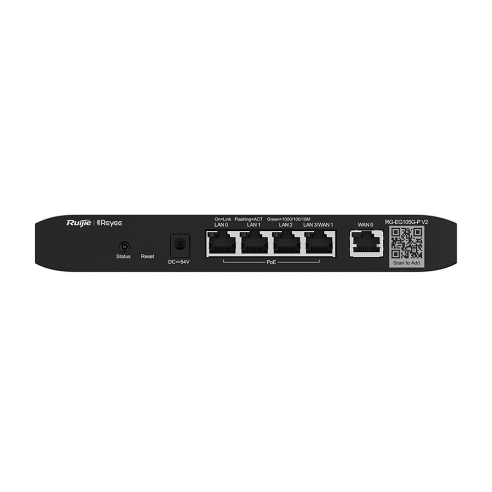 RG-EG105G-P 4 x 10/100/1000 PoE/PoE+ Router