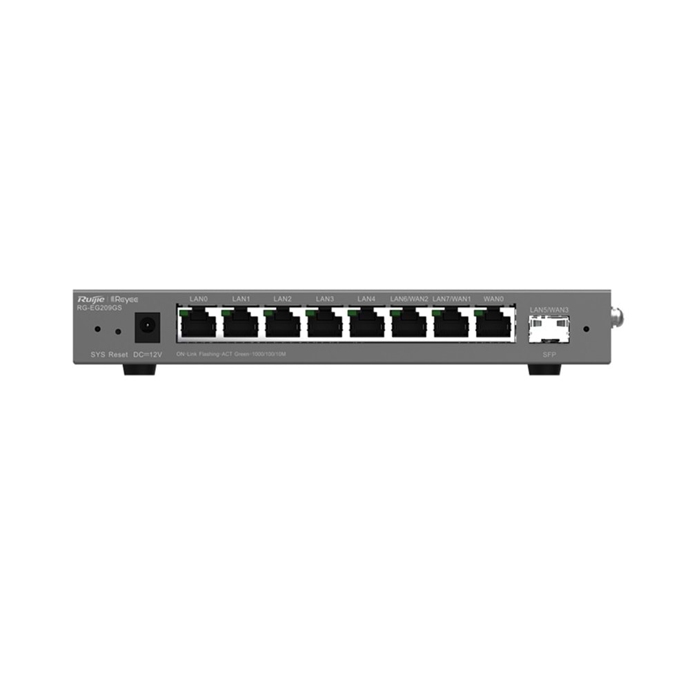 RG-EG209GS 8 x 10/100/1000 Base-T Port 1 x SFP Port 4 x WAN Router