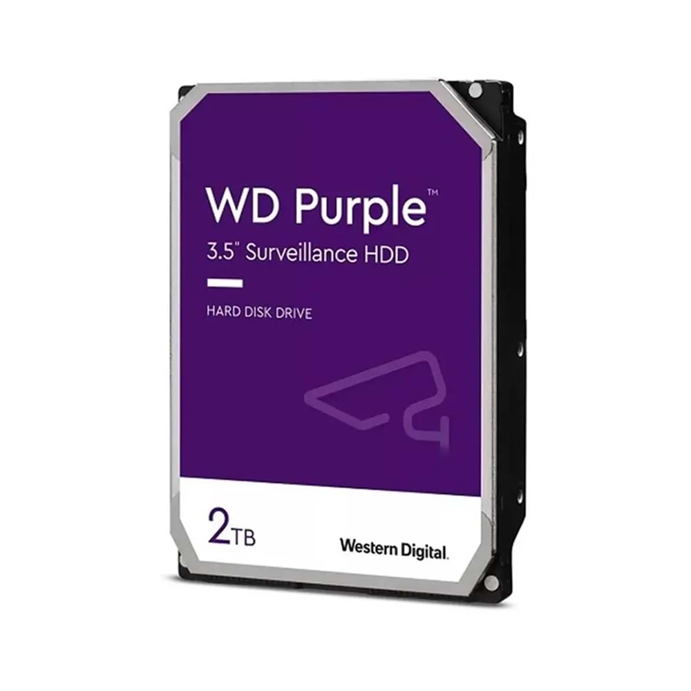 2TB WD 3.5 PURPLE SATA3 5400RPM 64MB 7/24 GUVENLIK WD23PURZ