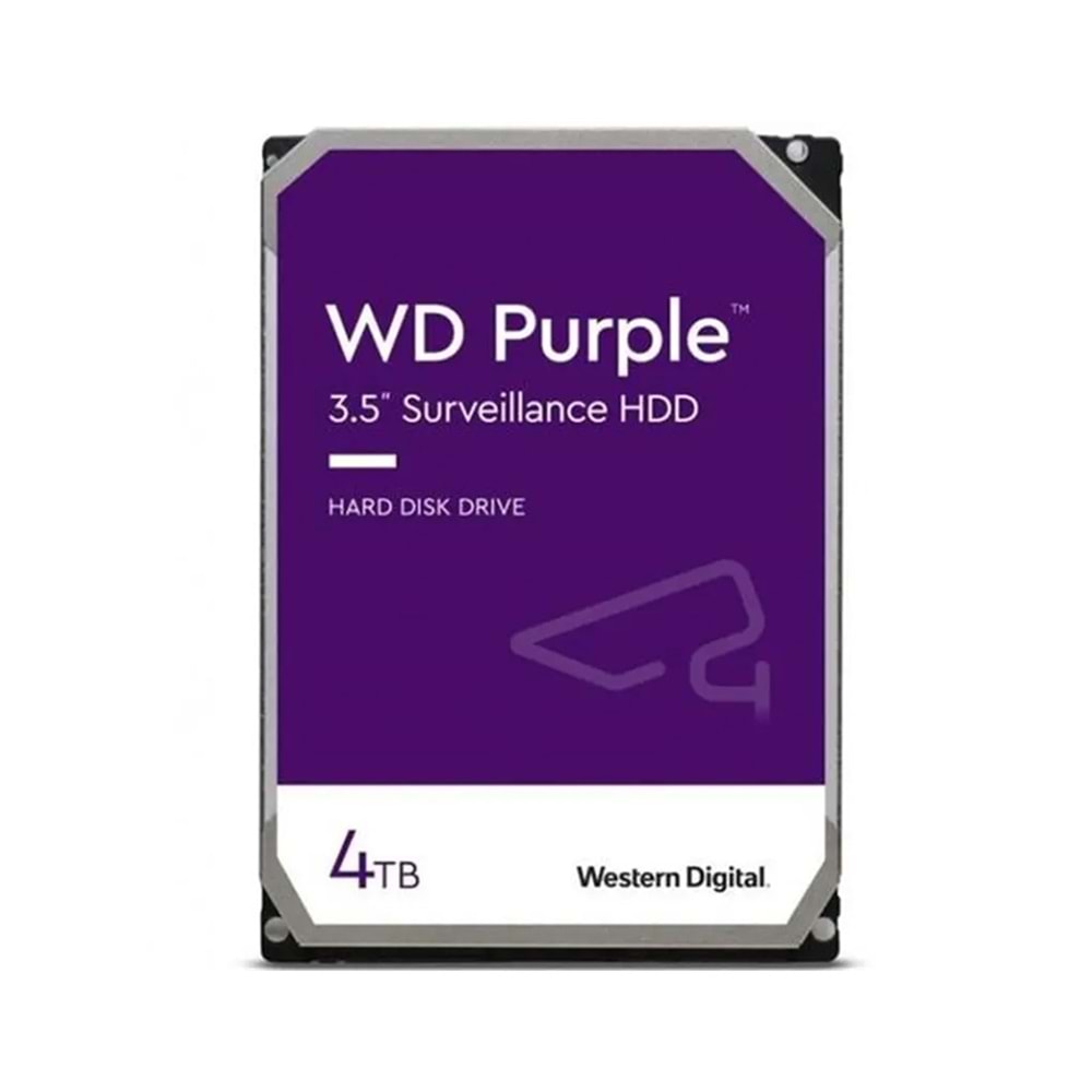 4TB WD 3.5 PURPLE SATA3 5400RPM 64MB 7/24 GUVENLIK WD43PURZ