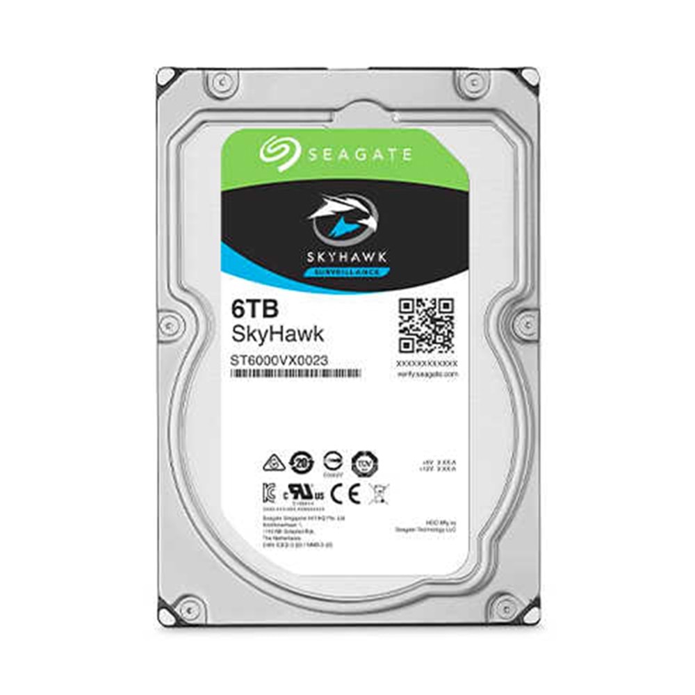 6TB Skyhawk 7/24 Güvenlik Diski ST6000VX001