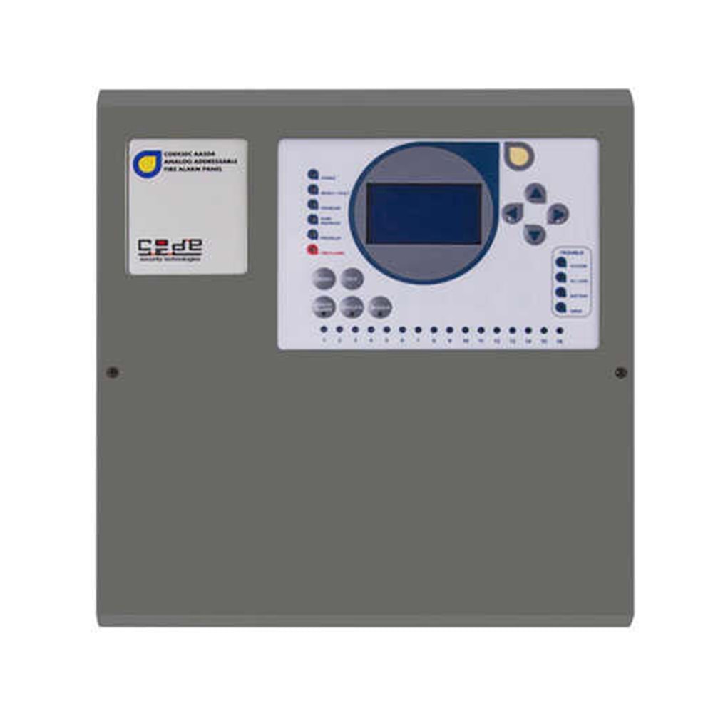 AA-504-2 - Adresli Yangın Paneli (2 Loop Kartı Takılabilir)