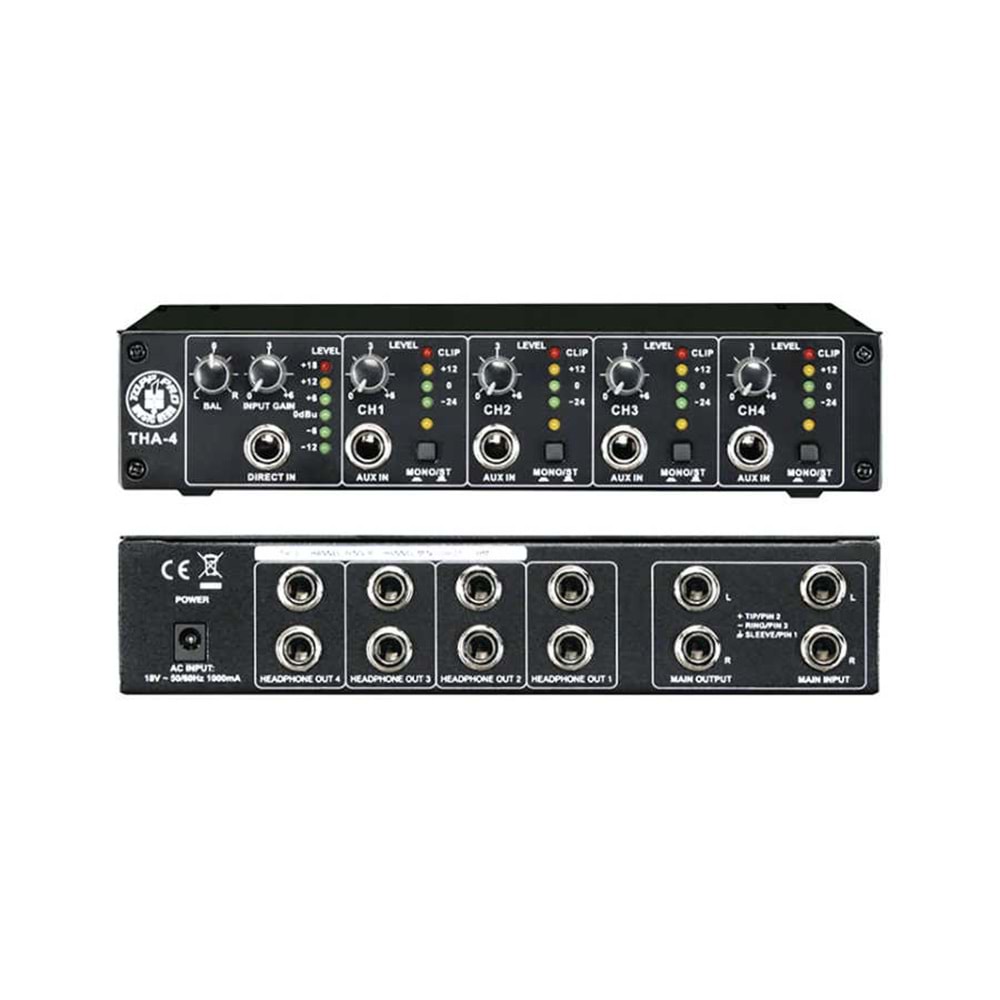 THA-4 TOPP PRO 4CH KULAKLIK ANFİSİ