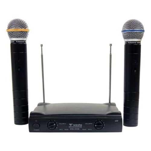 WM-323 E WESTA 2 EL TELSİZ MİKROFON