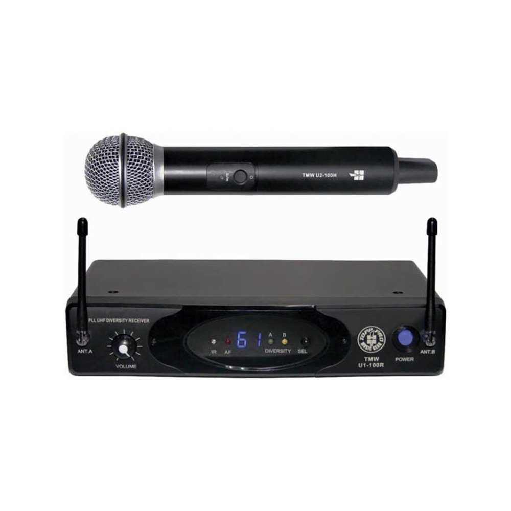 TMW U1-100R TOPP PRO UHF TEKLİ EL TELSIZ MIKROFON