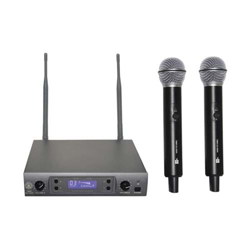 TMW U2-100R TOPP PRO UHF İKİ KANAL ÇİFT EL TELSİZ MİK.