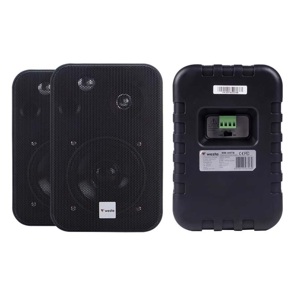 WM-305B WESTA İKİ YOLLU 100 W HOPARLÖR SİYAH