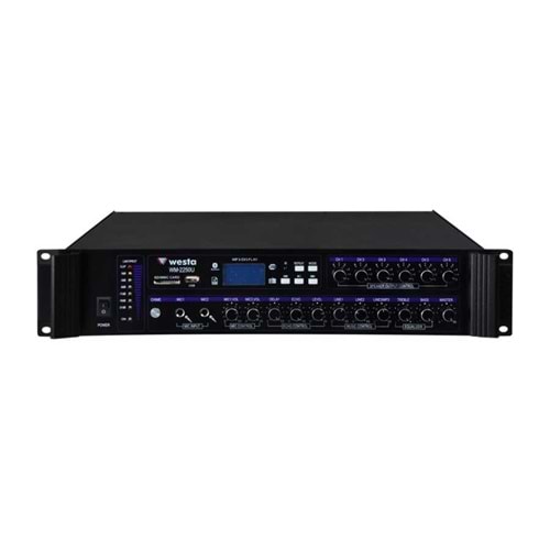 WM-2250U 6 Bölgeli 250W 100V Mixer Amfi