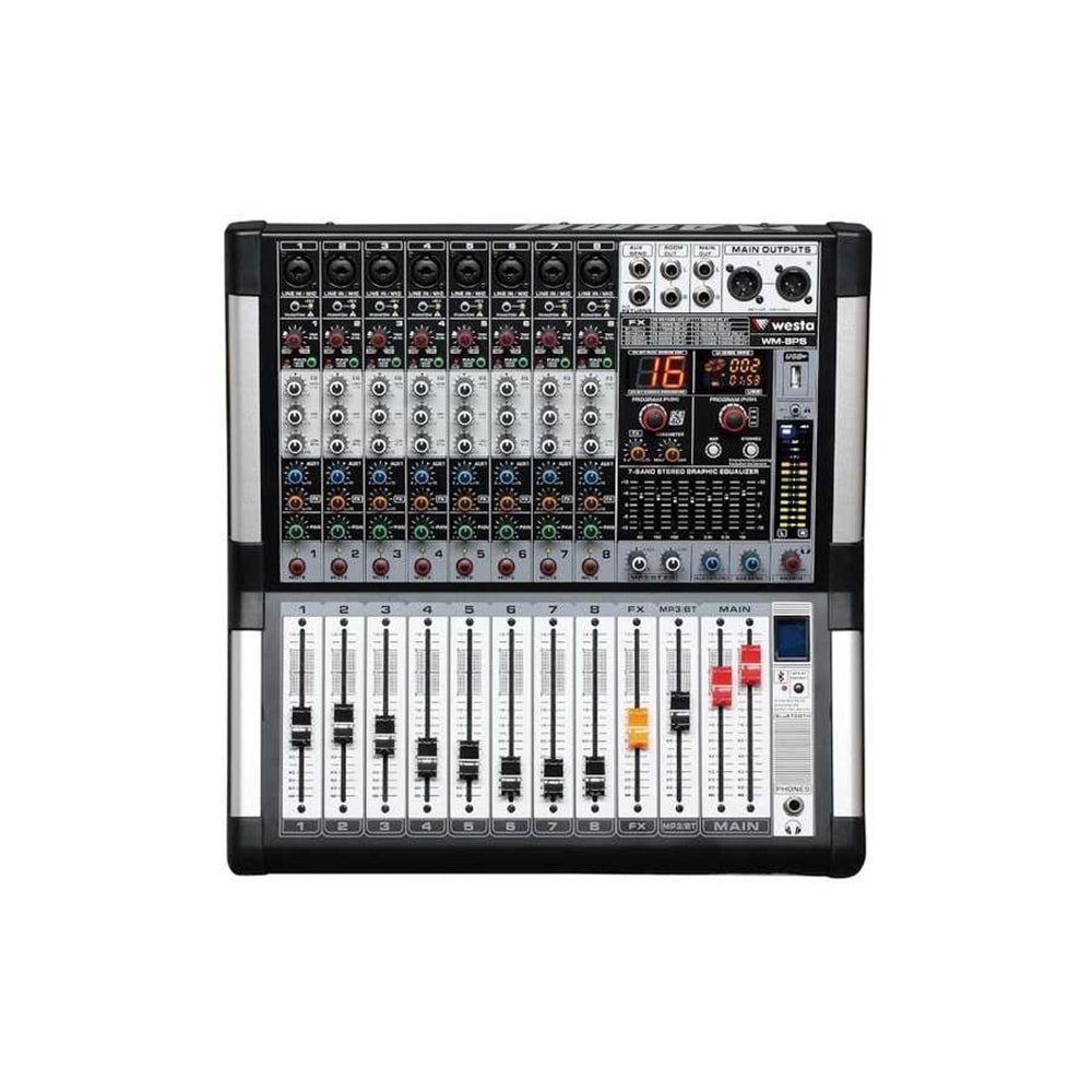WM-8PS Power Mixer 2*500W