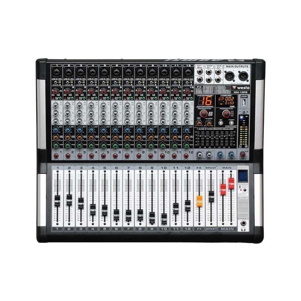 WM-12PS Power Mixer 2*500W