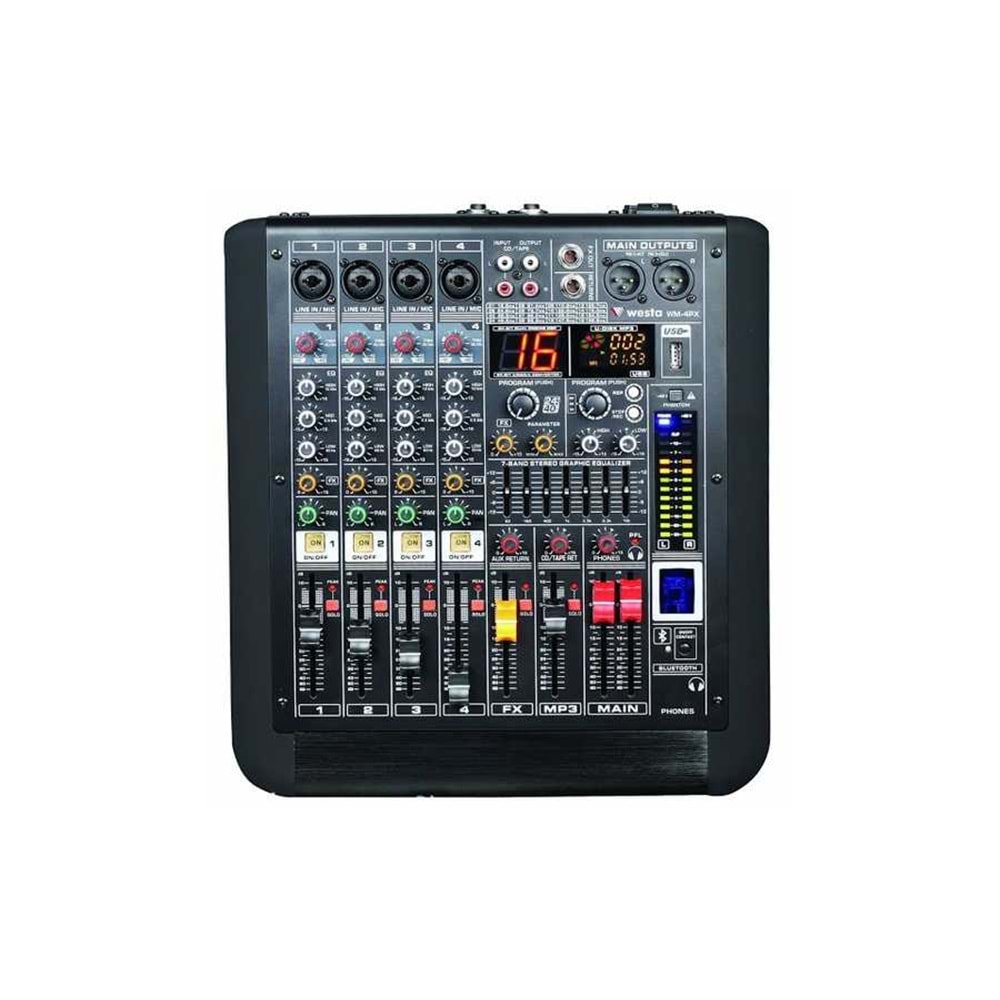 WM-4PX WESTA Power Mixer 2x280 watt