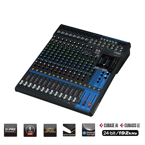 MG16XU Yamaha 16 Kanal Deck Mixer