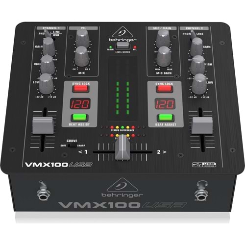 Pro Mixer VMX100USB USB Dj Mikseri