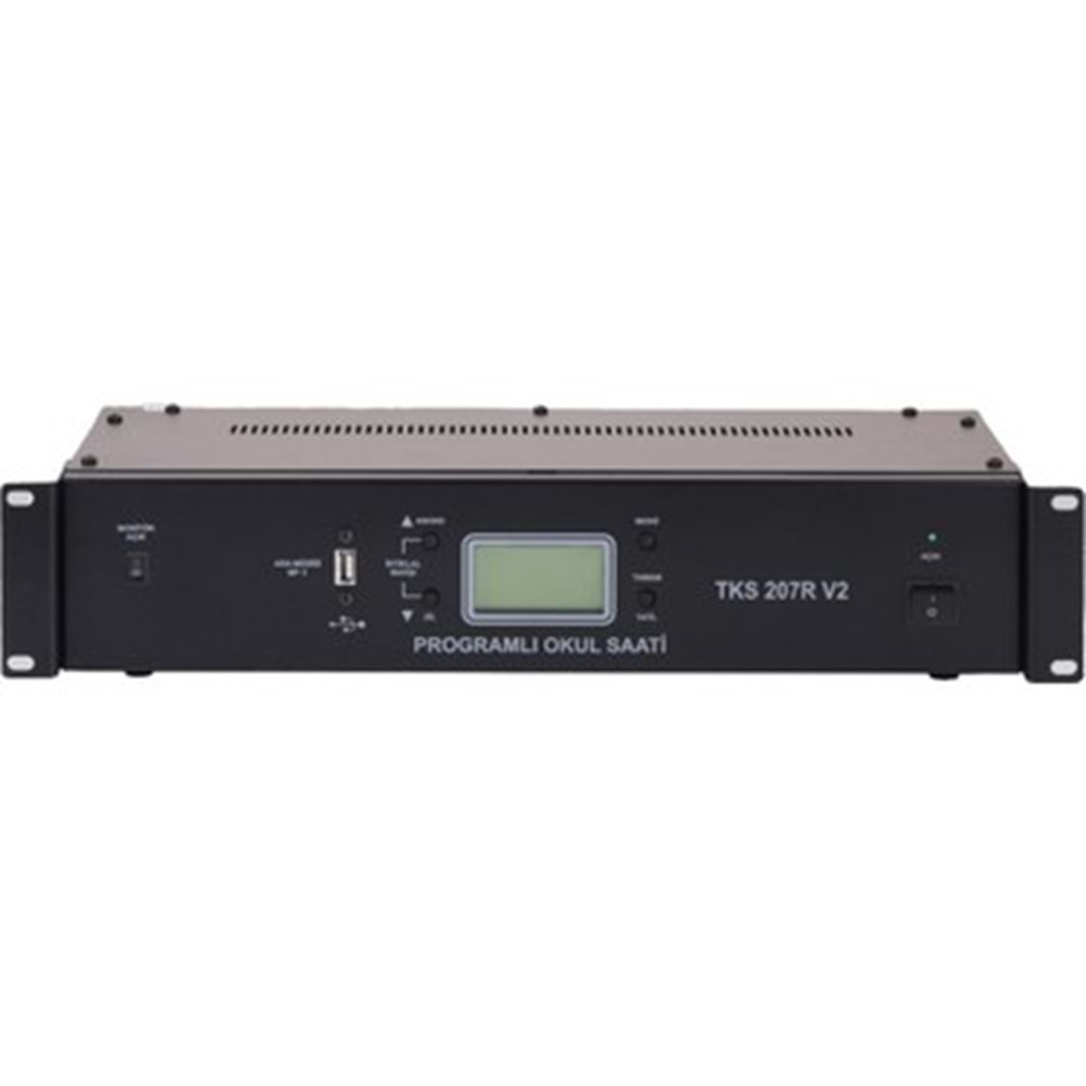 TKS 207 R V2 Akıllı Okul Zil Saati (Rack Tipi)