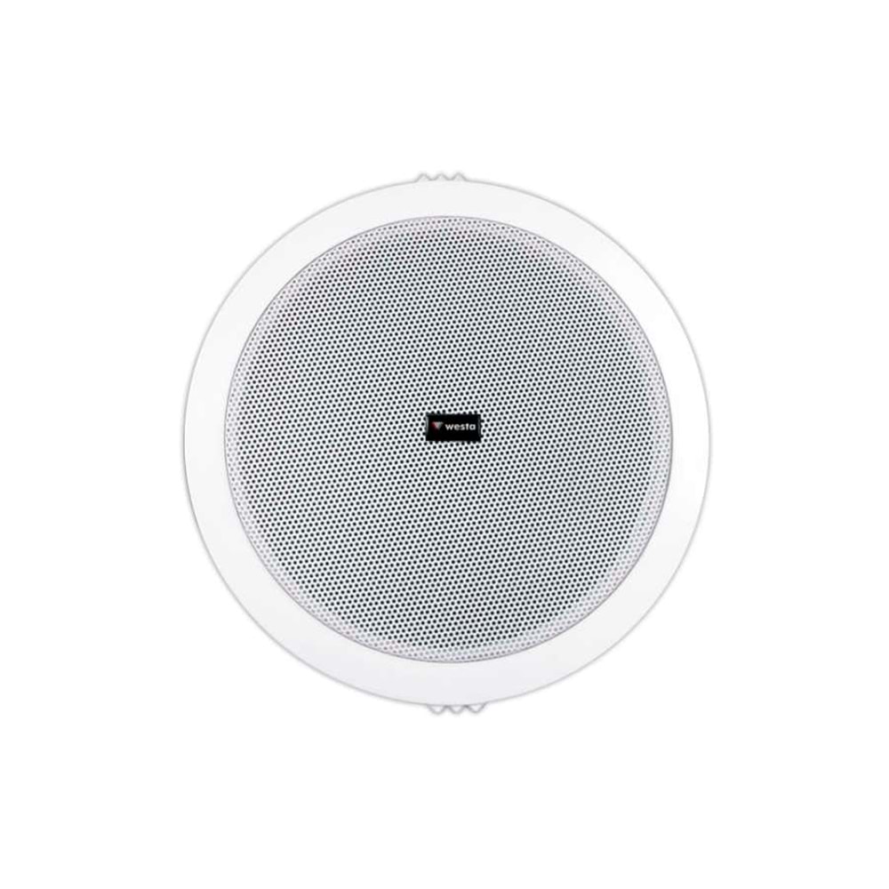 WS-1308TC 16cm 5-10W Trafolu Alçıpan Hoparlör - Beyaz