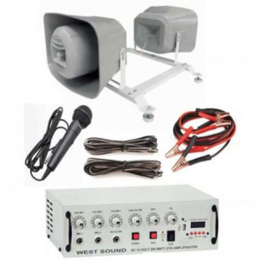 Araç Üstü Ses Sistemi MT 16 150 /16 150 T 2'li Horn Hoparlör Seti