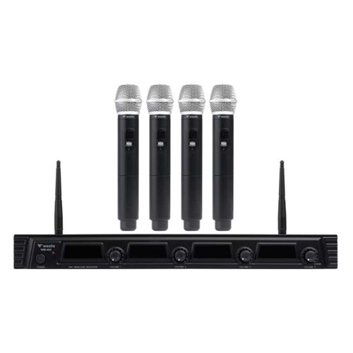 WM-404H 4'lü UHF Telsiz El Mikrofon Seti