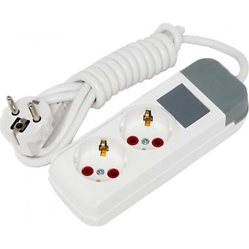 AU25 İkili Topraklı Priz 5 Metre