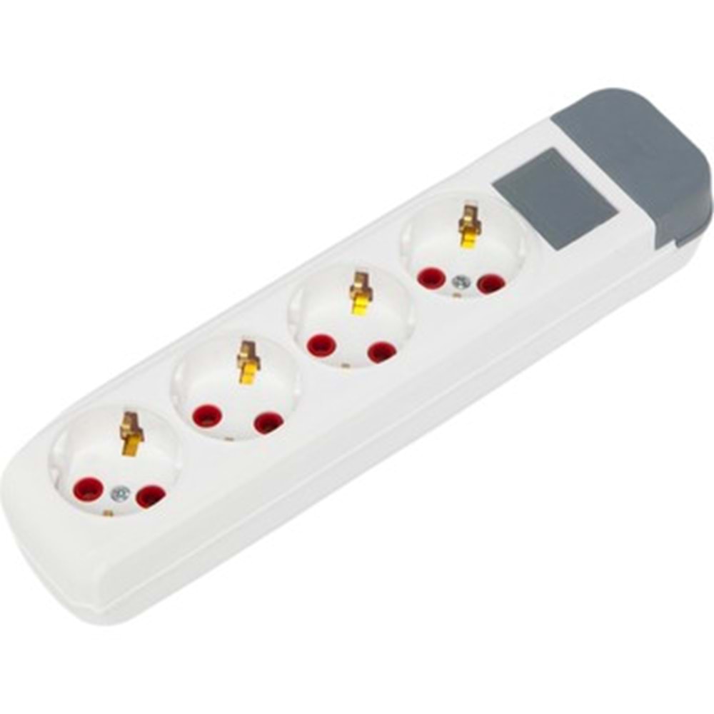 AU40 Dörtlü Topraklı Priz Klemensli