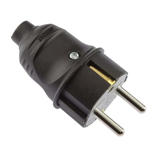 Topraklı Erkek Fiş Siyah