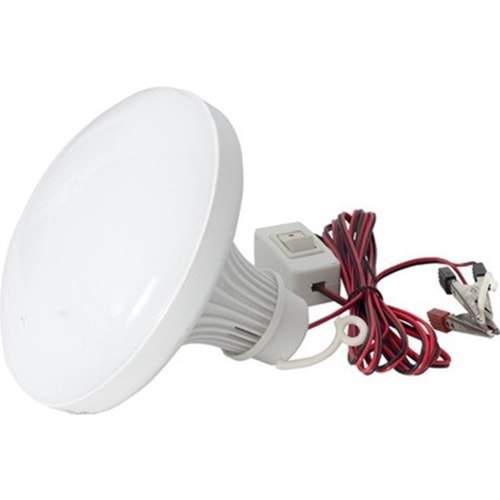 Anahtarlı 12 Volt 24 Watt Akü Maşalı 2 Metre Kablolu Led Ampul