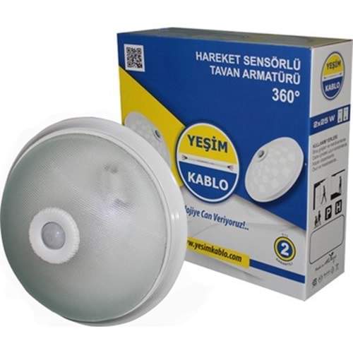 Hareket Sensorlu Tavan Armaturu 360