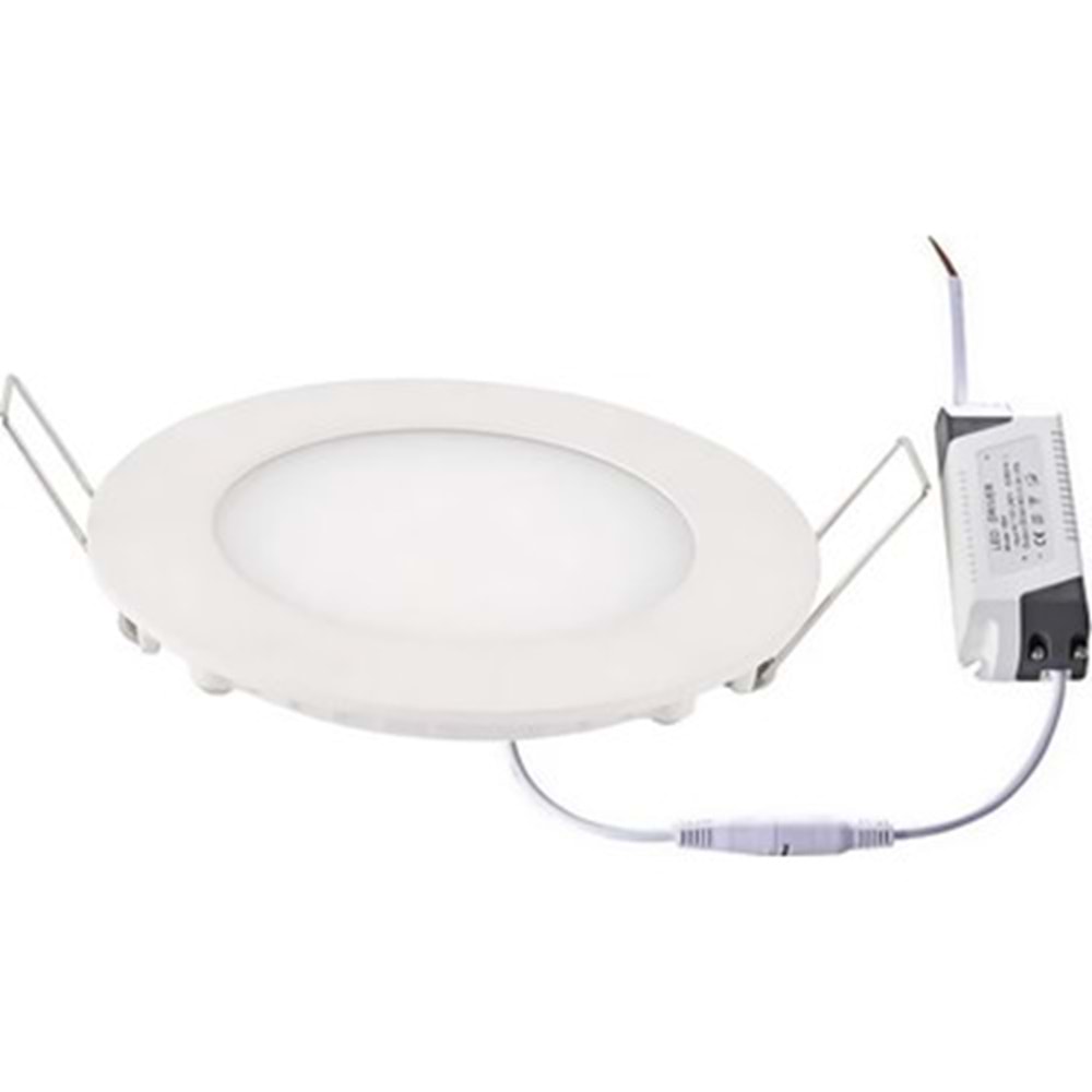 ZMR-LP-06 Sıva Altı 6W Yuvarlak Beyaz Kasa Beyaz Işık Led