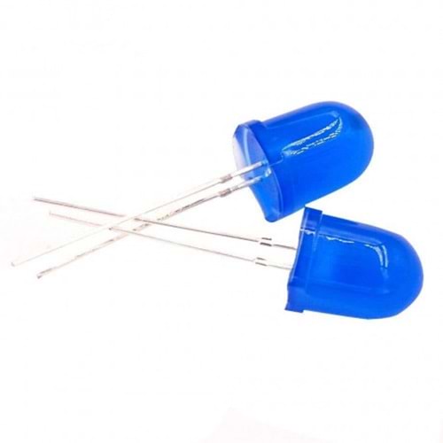 10mm Mavi Mantar Led 5 Adet