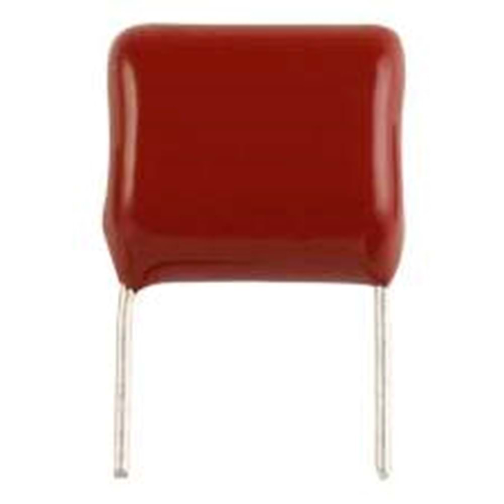 0.33uF 630V 2 Pin Polyester Kondansatör Kırmızı