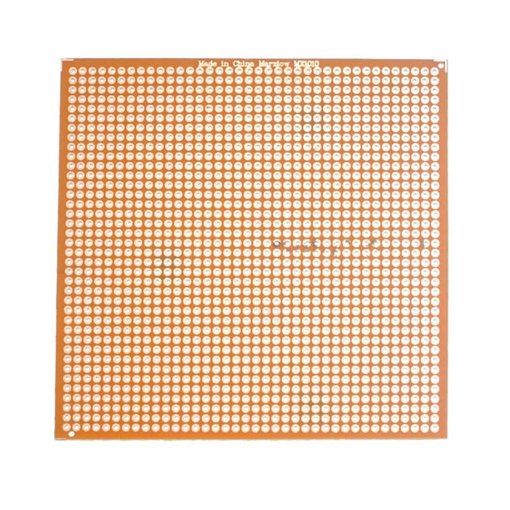 10x10cm Tek Taraflı Delikli Plaket