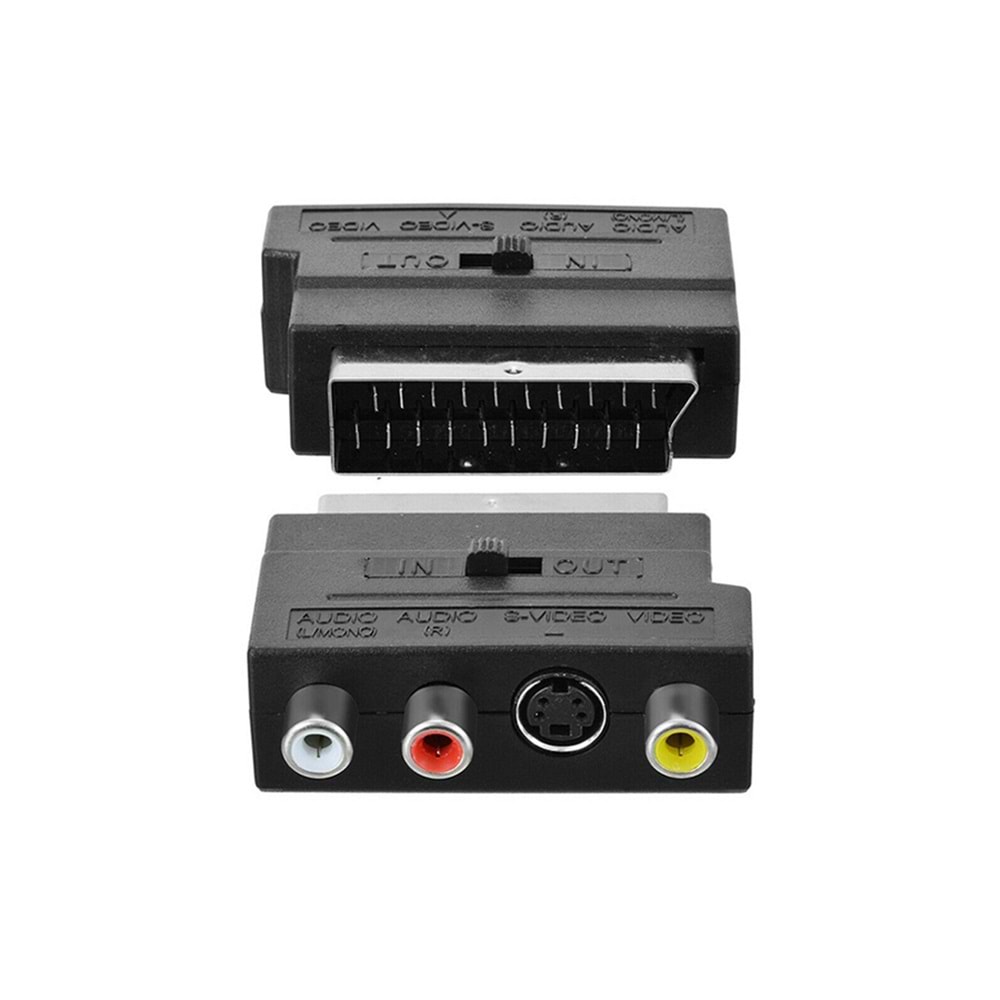 1143 Scart Adaptör Switch'li