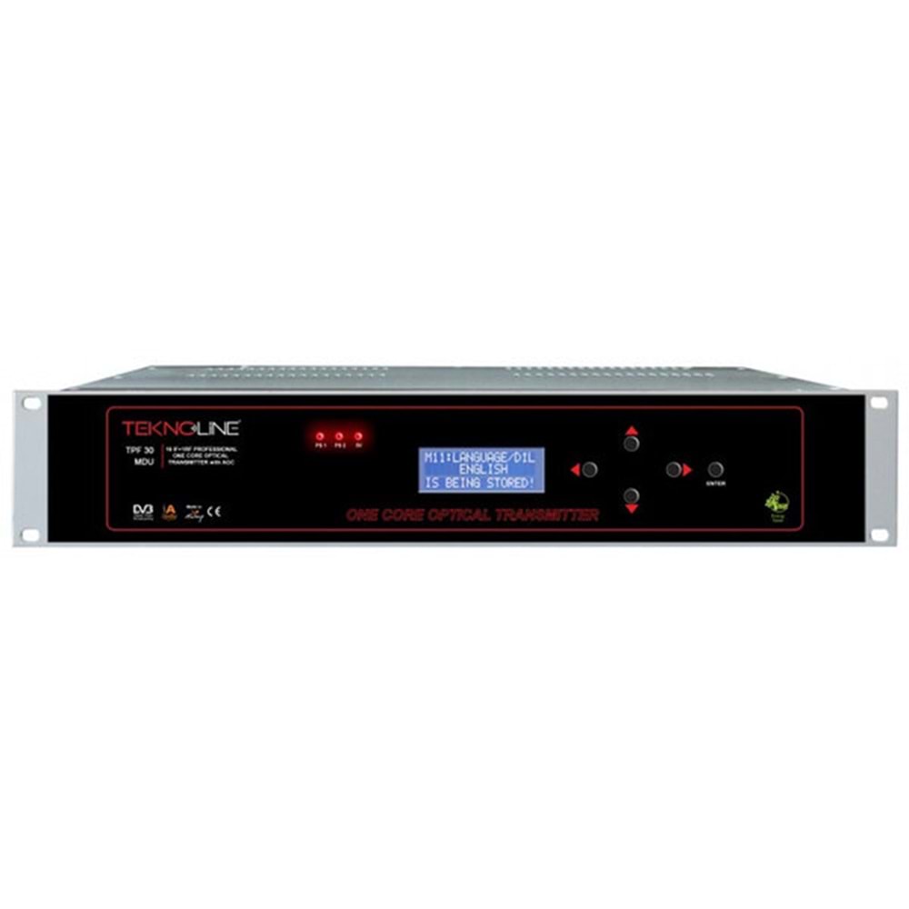 TPF 30 MDU-8 IF (2 sat)+1MDU+1 Digital RF Giriş, 1 Optic Çıkış,SC/APC, 8 mW Optik Transmitter Max.64 Noktaya Bölünebilir