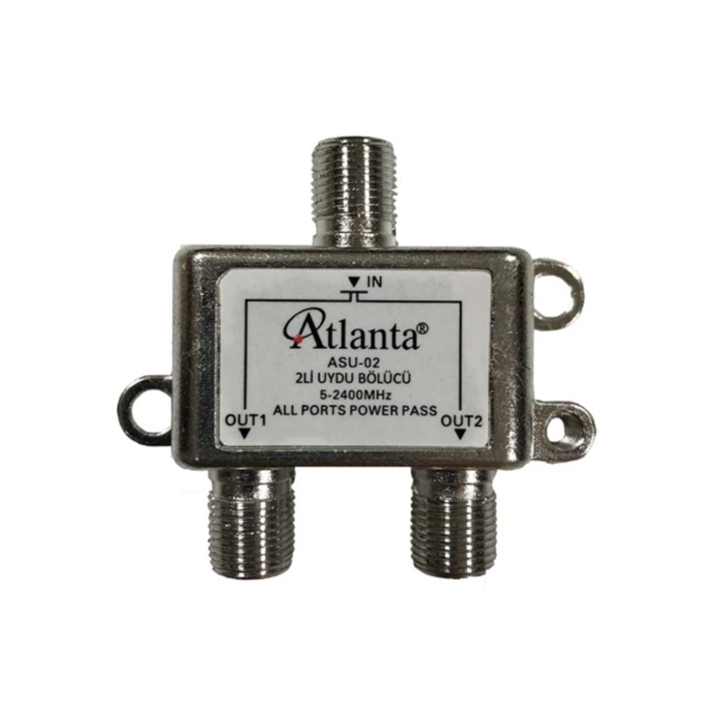 ASU-02 1/2 2li Uydu Bölücü Splitter 5-2400 MHz