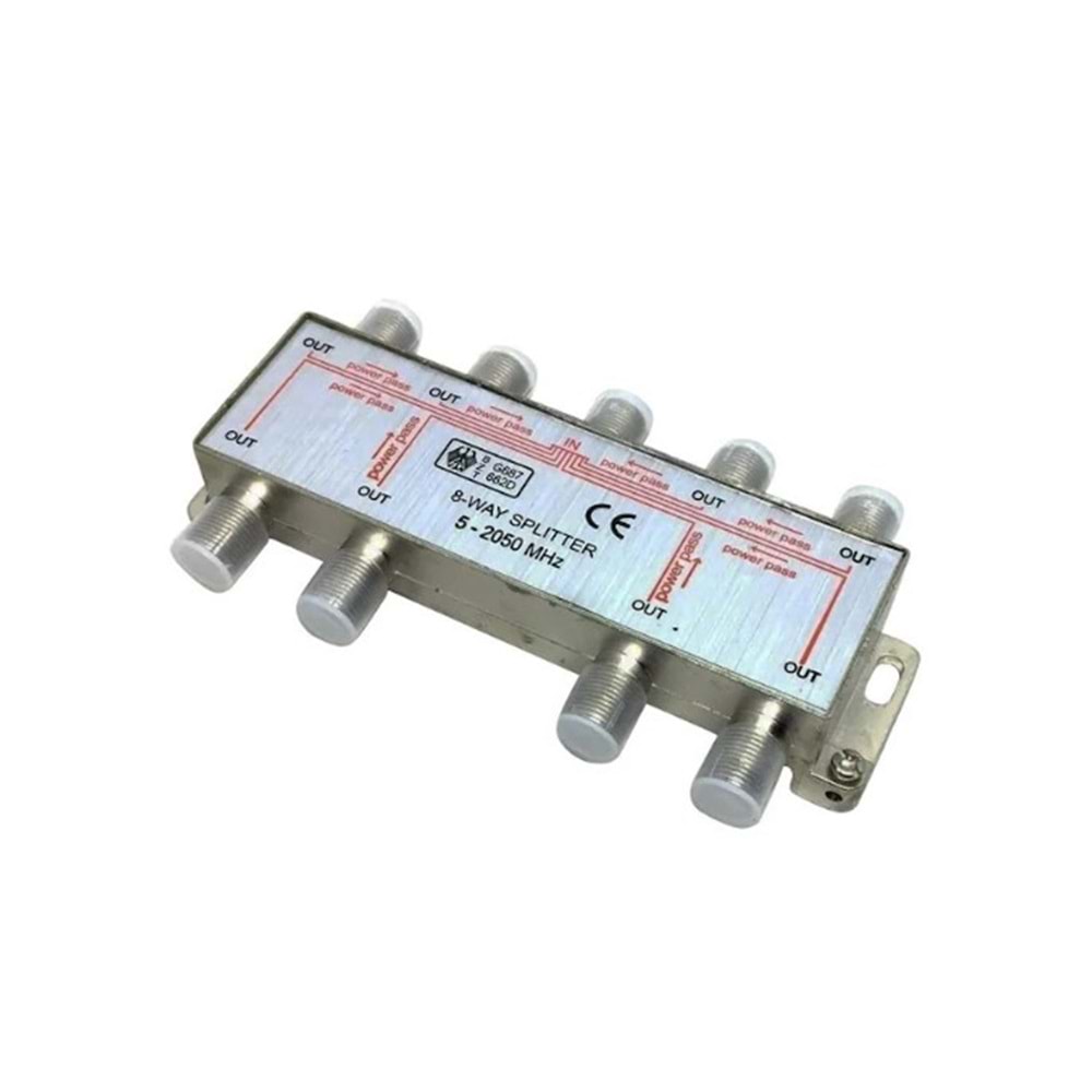 ASU-08 5-2400 MHz 1/8 Uydu Splitter
