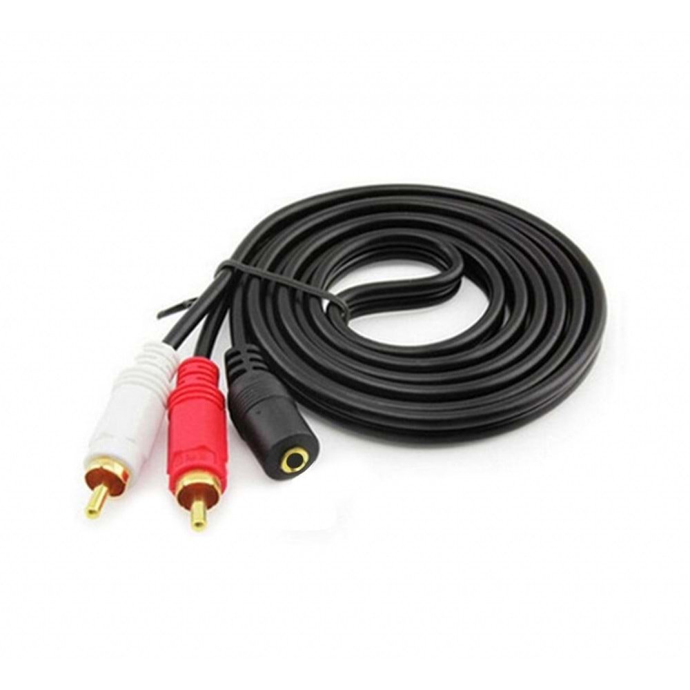 G-531A2 Rca 3.5mm Stereo Dişi 1.5mt Kablo