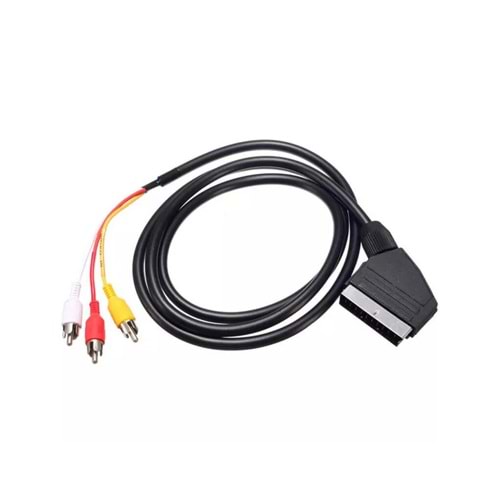 3xRCA - SCART Çevirici Kablo
