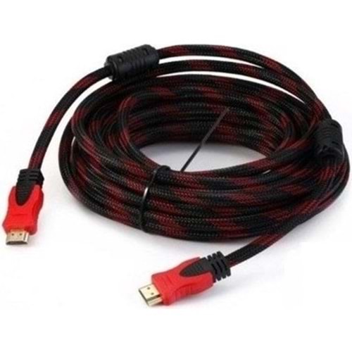10mt Örgülü HDMI Kablo