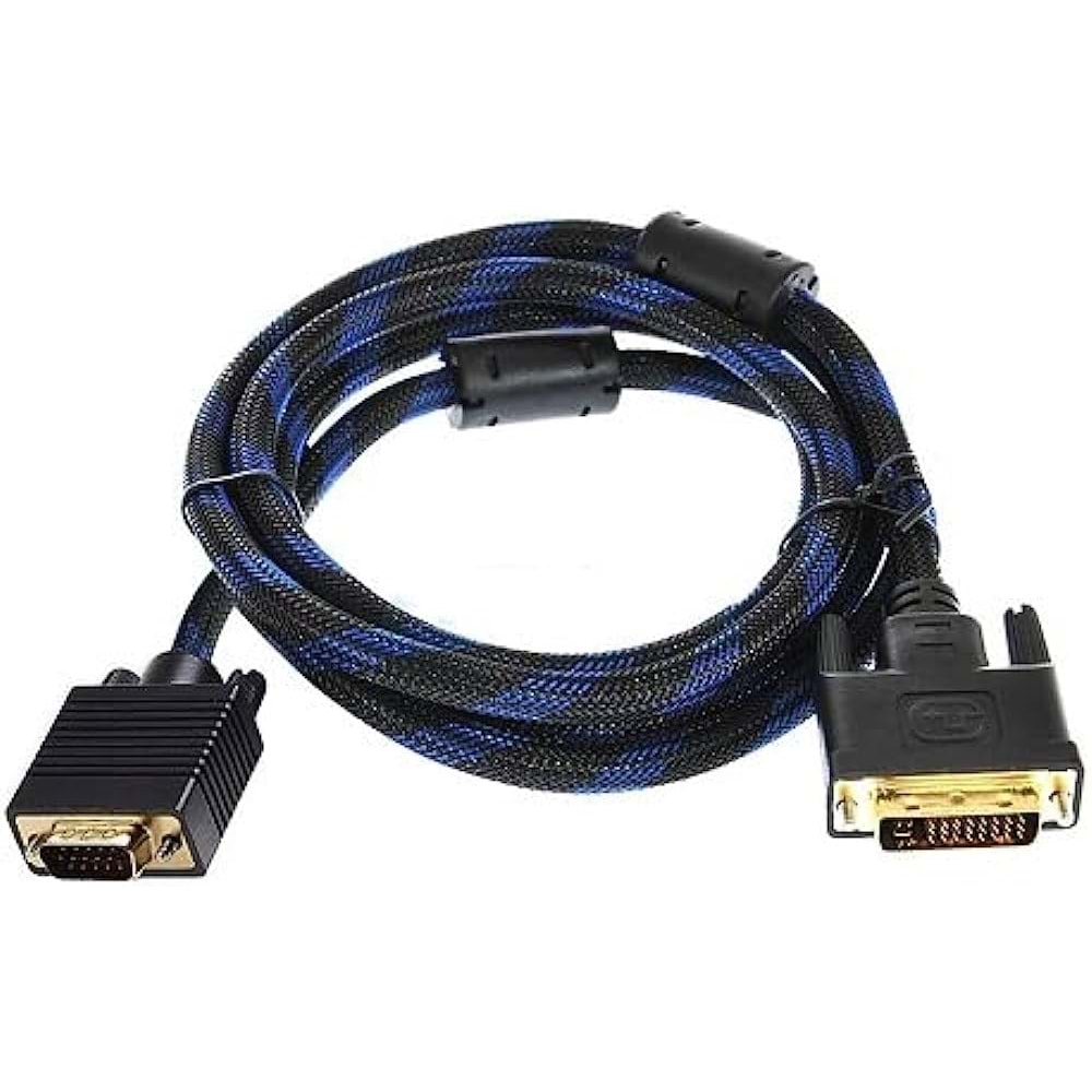 24+5 1.5mt Örgülü DVI Kablo