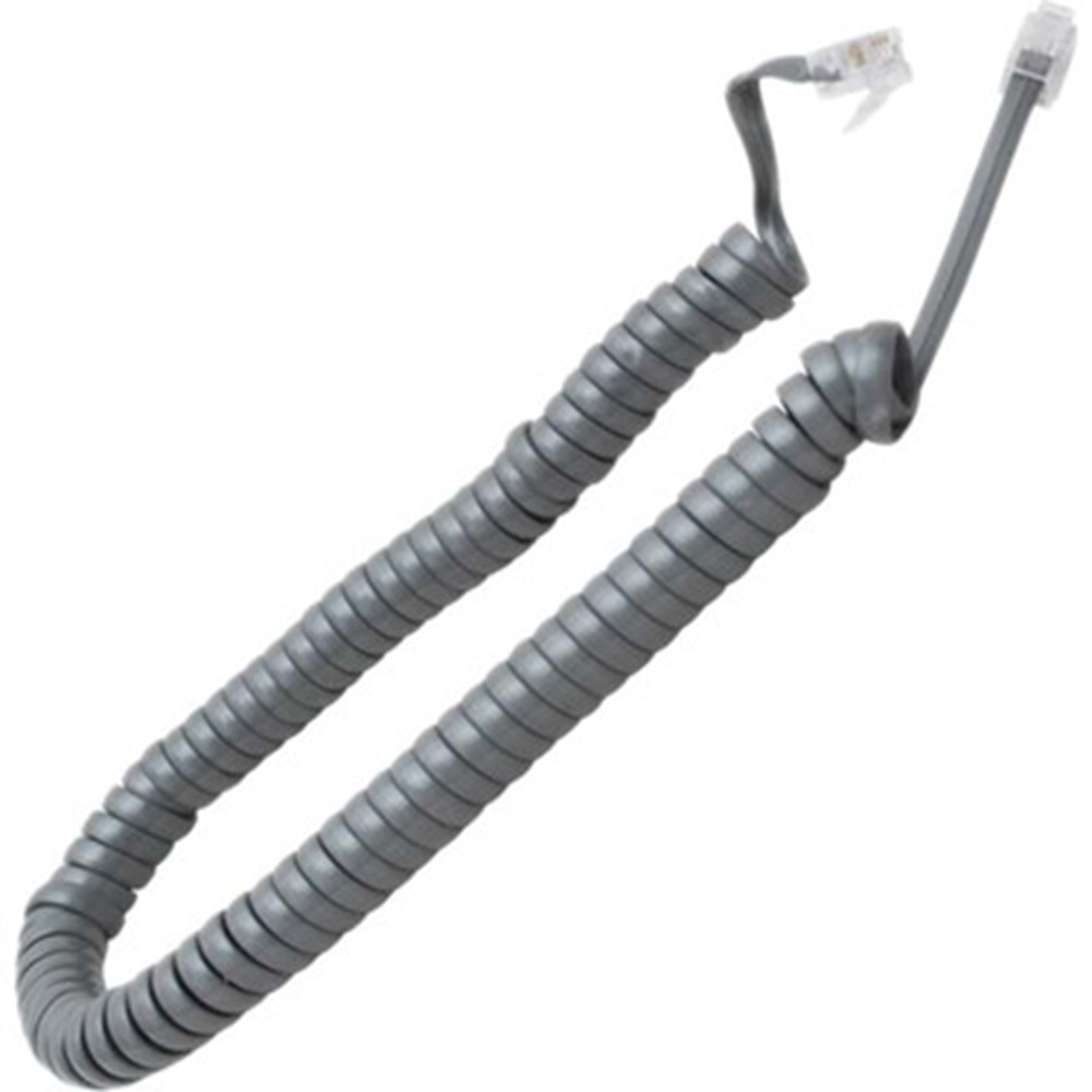 FK4001G Telefon Spiral Kablosu Gri