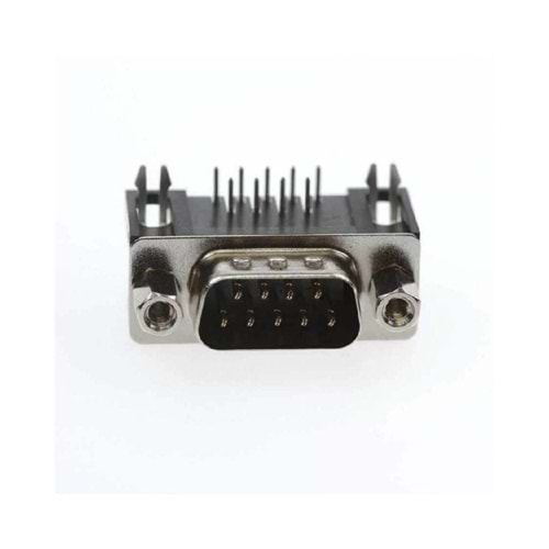 D-SUB Konnektor 9 Lu 90Derece Erkek - PCB Tipi (Kart Tipi)