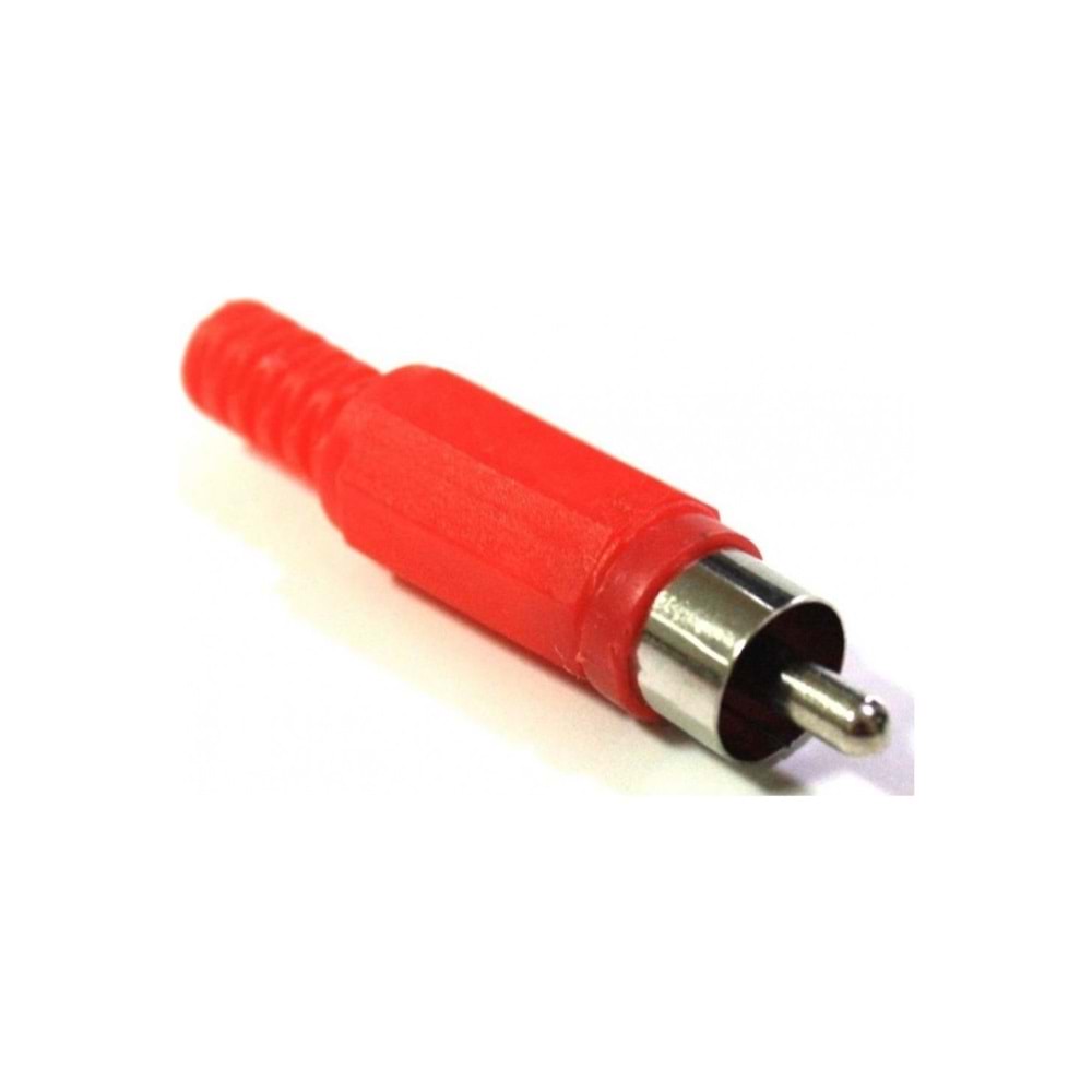 TG-J230 Rca Erkek Plastik Jack Kırmızı