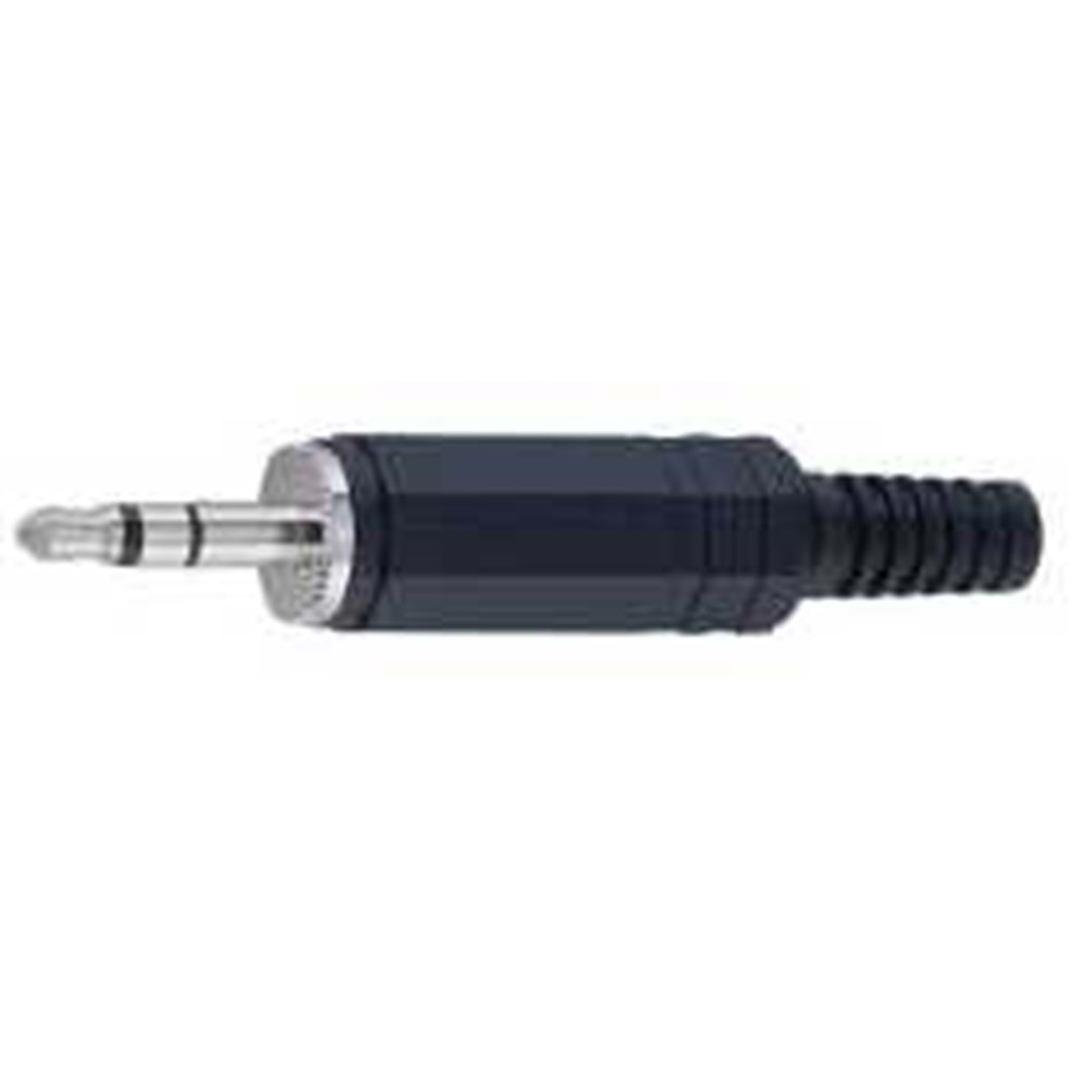 IC261E 3.5mm Stereo Erkek Jack 4 Boğum (Siyah)