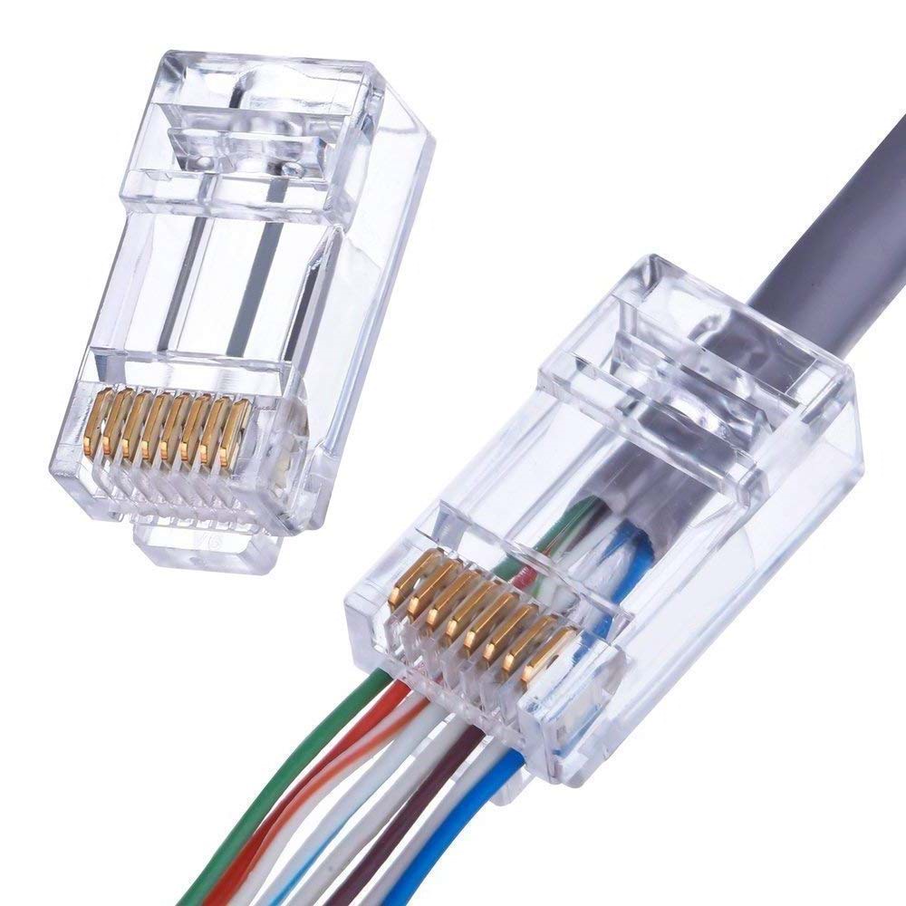 NTP 005X 8P8C Cat6 EZ(Delikli) RJ45 Plug - 100 Adet