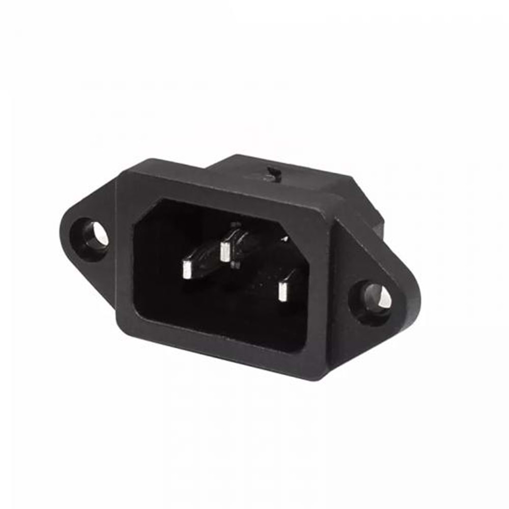 IC-212 C14 Power Soket Erkek Kulaklı AS-05