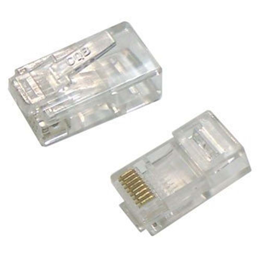 H-608E Cat5 8P8C RJ45 Plug - 100 Adet
