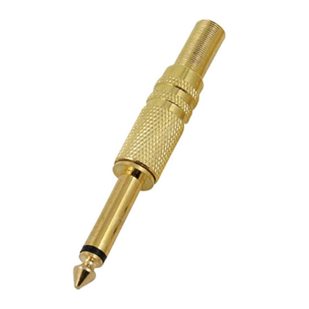 9729 6.3mm Mono Gold Metal Jack