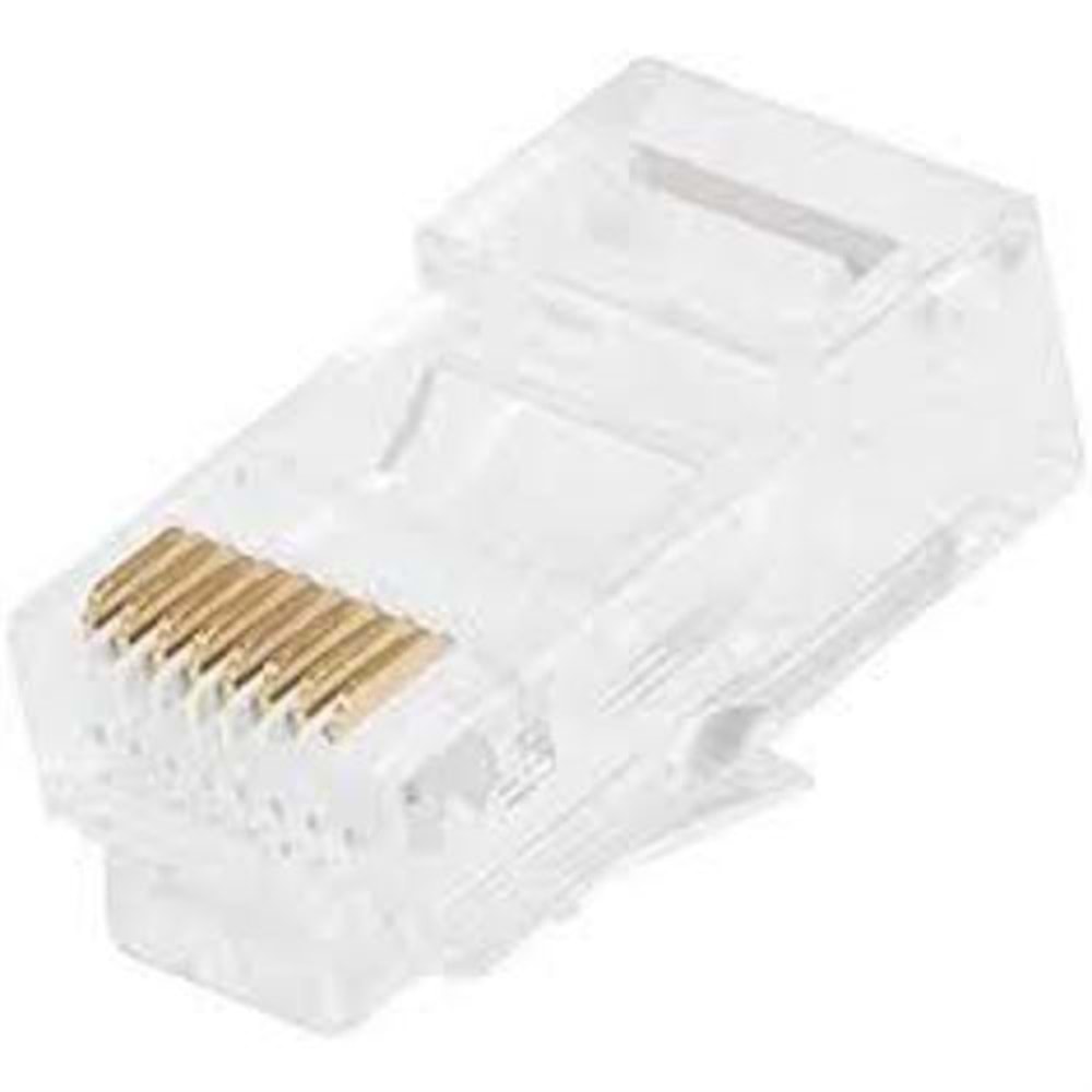 H-608E Cat5 8P8C RJ45 Plug - 10 Adet