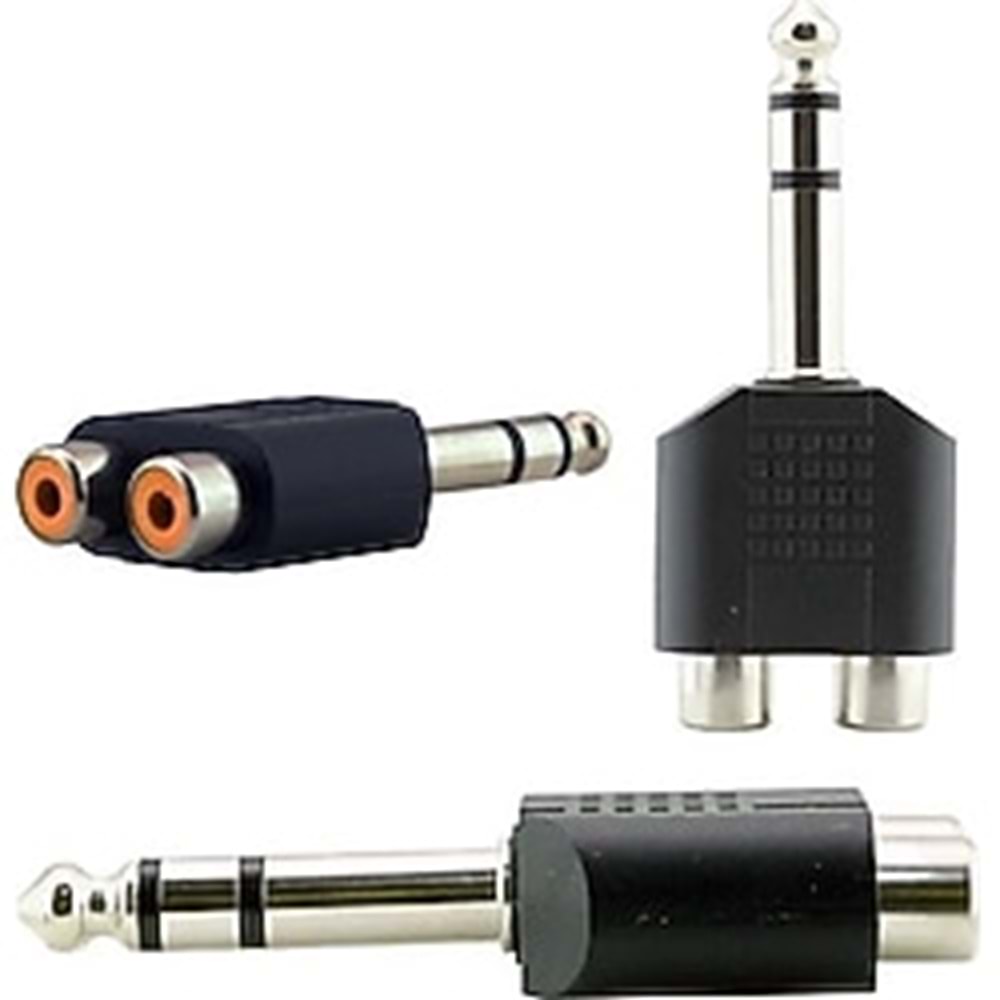 RCA - 6,3mm Jak Dönüştürücü